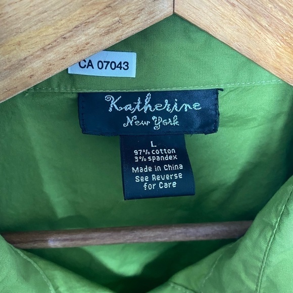 FESTIVAL Top Green 70s Inspired Button Up Blouse Spring Concert Festival Vibes - Picture 13 of 14